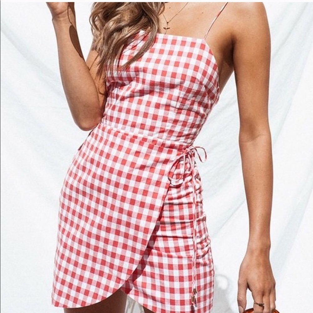 Sabo Skirt Red gingham dress